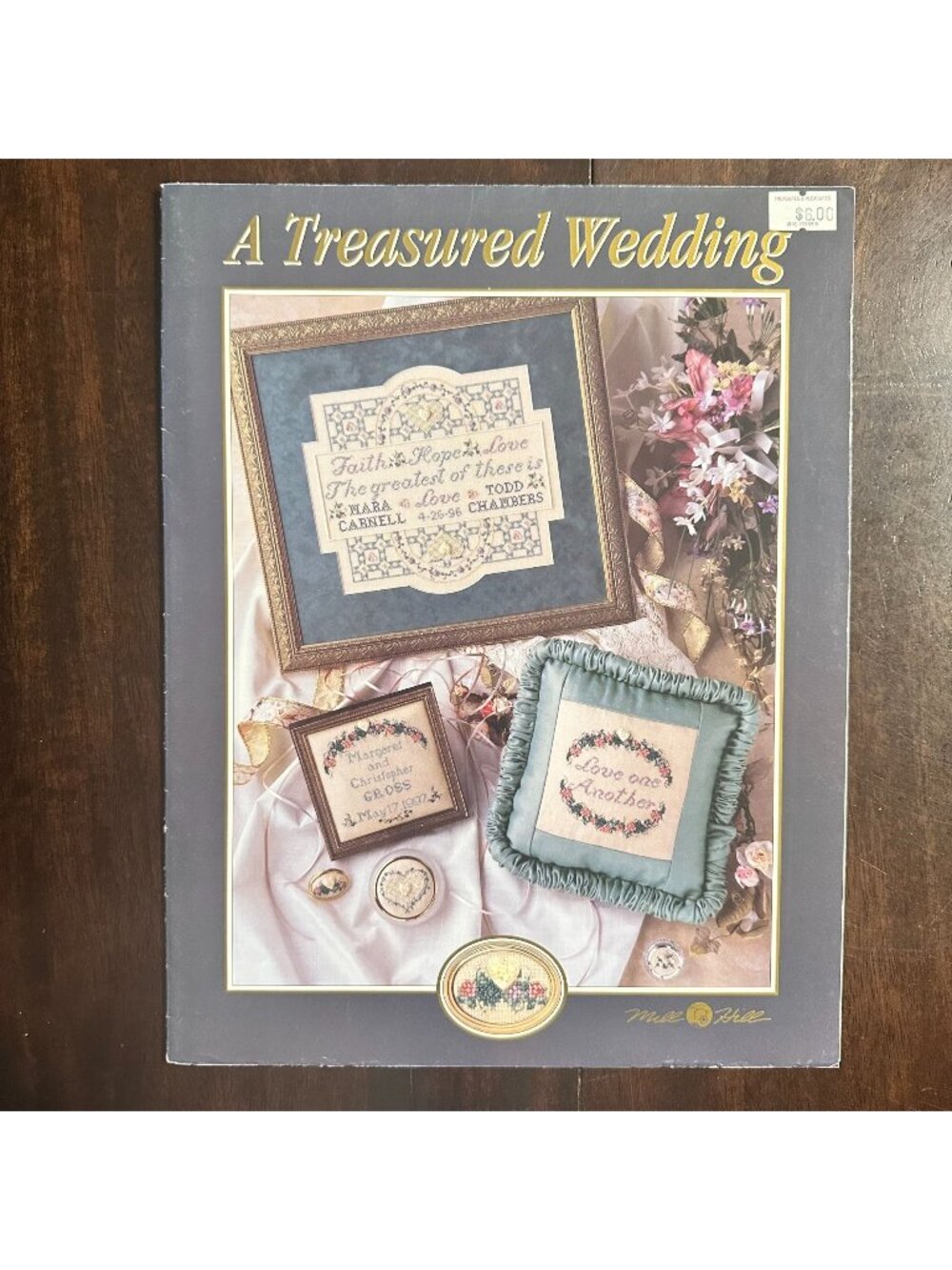 A Treasured Wedding Cross-Stitch Pattern Book By Mill Hill